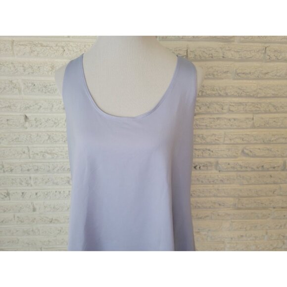 Pure Jill Womens Top Extra Large XL Tank Blue Racerback Stretchy BLU73E - Picture 3 of 8